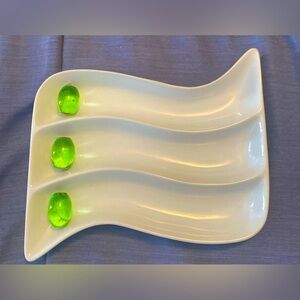 Ceramic Olive Tray 7”x 7.5”